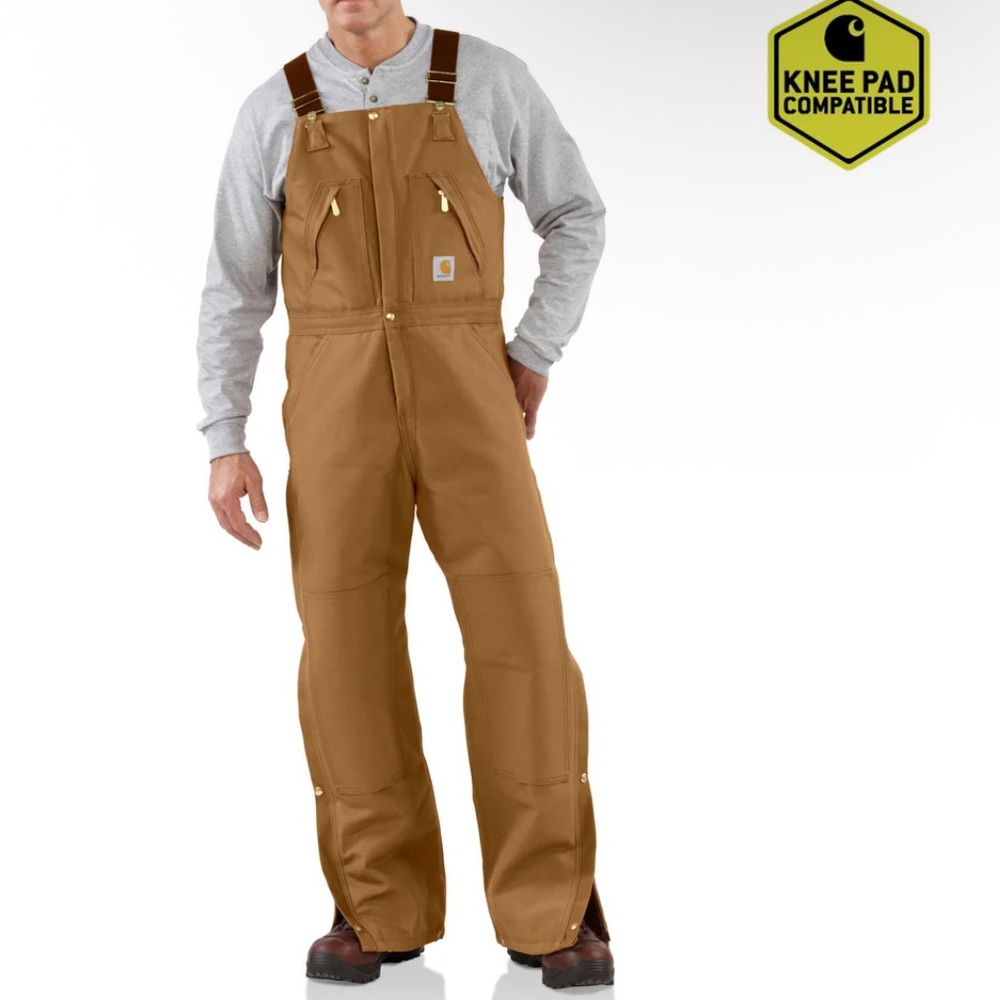 Carhartt Insulated Zip to Thigh overalls